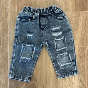 Unbranded Distressed Baby Jeans 0-6m